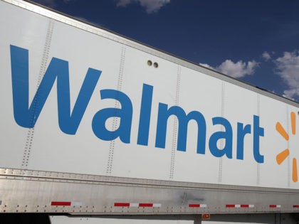WASHINGTON, UT - JUNE 06: A truck leaves a large regional Walmart distribution center on June 6, 2019 in Washington, Utah. Walmart has announced one day delivery and other services to challenge Amazon. (Photo by George Frey/Getty Images)