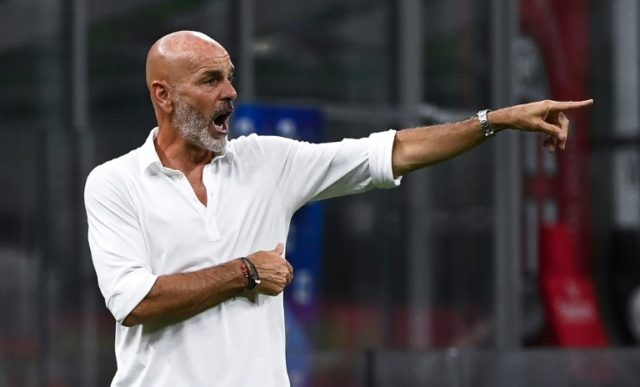 Stefano Pioli took over as AC Milan coach last October © AFP/File MARCO BERTORELLO