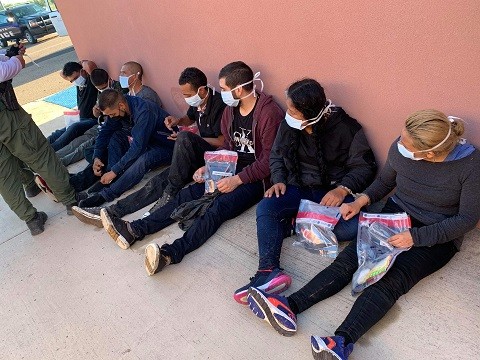 McAllen Station Border Patrol agents find a group of illegal aliens packed in a smugglers vehicle near the Texas-Mexico border. (Photo: U.S. Border Patrol/Rio Grande Valley Sector)