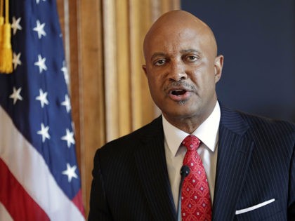 FILE - In this July 9, 2018, file photo, Indiana Attorney General Curtis Hill speaks durin