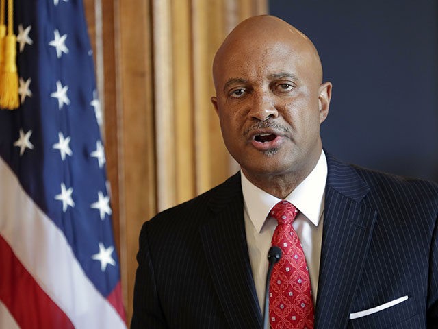 FILE - In this July 9, 2018, file photo, Indiana Attorney General Curtis Hill speaks during a news conference at the Statehouse in Indianapolis. The Indiana Supreme Court Disciplinary Commission is accusing state Attorney General Curtis Hill of professional misconduct following allegations he drunkenly groped a female lawmaker and three …