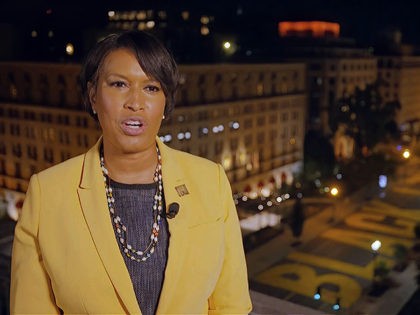 In this image from video, District of Columbia Mayor Muriel Bowser speaks during the first night of the Democratic National Convention on Monday, Aug. 17, 2020. (Democratic National Convention via AP)