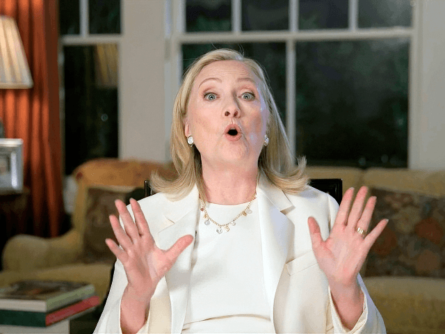 In this image from video, former Secretary of State Hillary Clinton speaks during the thir
