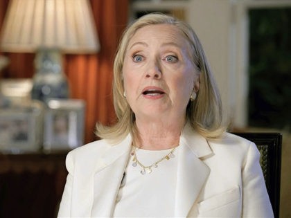In this image from video, former Secretary of State Hillary Clinton speaks during the thir