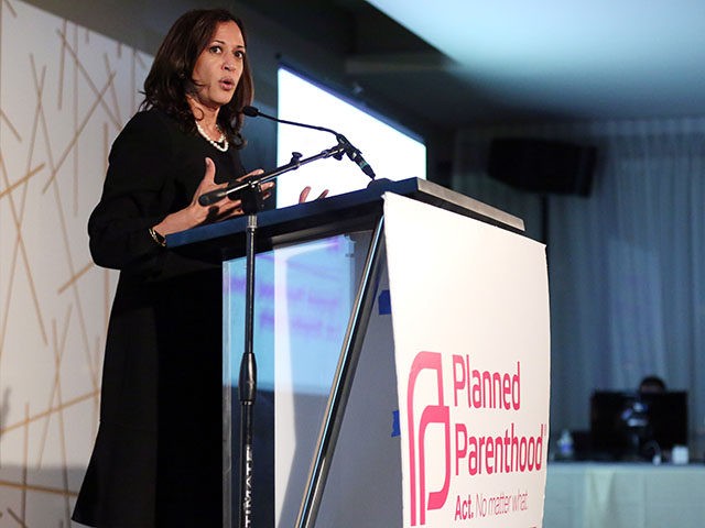 IMAGE DISTRIBUTED FOR PLANNED PARENTHOOD ADVOCACY PROJECT -Champion of Choice California Attorney General Kamala Harris speaks at the Planned Parenthood Advocacy Project's "Politics, Sex, & Cocktails" at Spectra by Wolfgang Puck on Thursday, Oct. 2, 2014 in West Hollywood, Calif. (Photo by Matt Sayles/Invision for Planned Parenthood Advocacy Project/AP Images)
