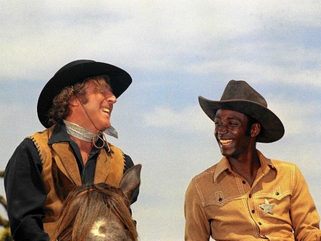 Gene Wilder as The Waco Kid and Cleavon Little as Sheriff Bart in Mel Brooks’ “Blazing Saddles.” The director hosts a screening of the film May 22 at the Bushnell. (Warner Bros.)