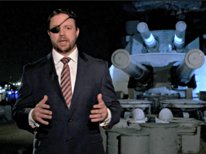 CHARLOTTE, NC - AUGUST 26: (EDITORIAL USE ONLY) In this screenshot from the RNC’s livestream of the 2020 Republican National Convention, U.S. Rep. Dan Crenshaw (R-TX) addresses the virtual convention on August 26, 2020. The convention is being held virtually due to the coronavirus pandemic but will include speeches from …