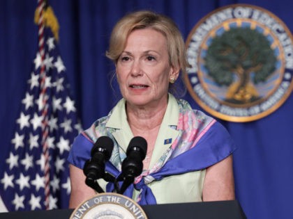 WASHINGTON, DC - JULY 08: White House coronavirus response coordinator Deborah Birx speaks during a White House Coronavirus Task Force press briefing at the U.S. Department of Education July 8, 2020 in Washington, DC. Vice President Pence and the task force members discussed the latest on the COVID-19 pandemic and …