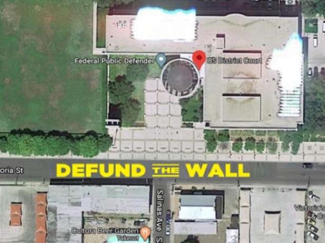Defund the Wall mural