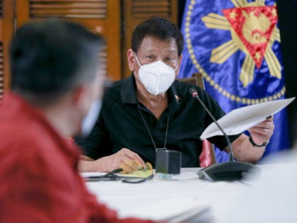 President Rodrigo Duterte in a publicly broadcast meeting.