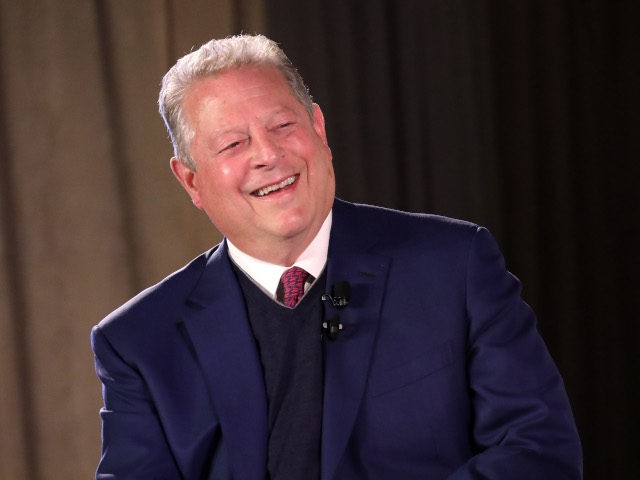 NEW YORK, NEW YORK - OCTOBER 17: Former Vice-President Al Gore (L) is interviewed by Nancy