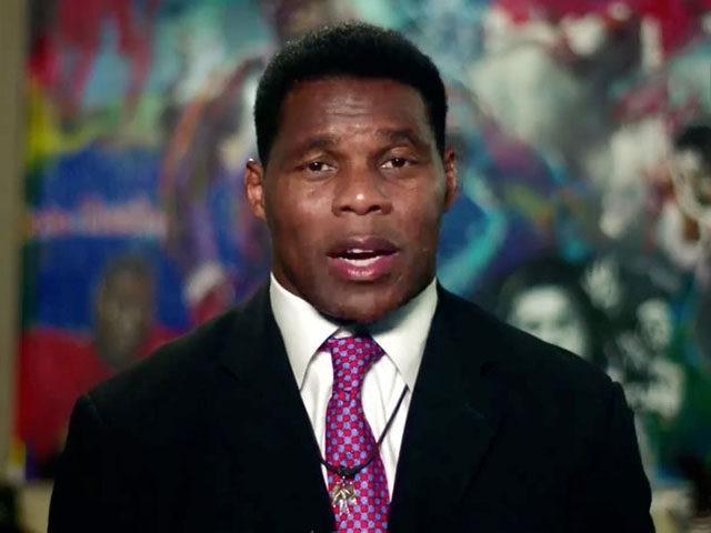 CHARLOTTE, NC - AUGUST 24: (EDITORIAL USE ONLY) In this screenshot from the RNC’s livestream of the 2020 Republican National Convention, former NFL athlete Herschel Walker addresses the virtual convention on August 24, 2020. The convention is being held virtually due to the coronavirus pandemic but will include speeches from …