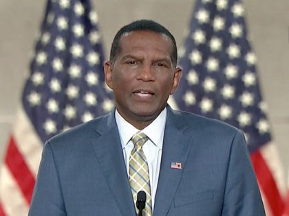 CHARLOTTE, NC - AUGUST 26: (EDITORIAL USE ONLY) In this screenshot from the RNC’s livestream of the 2020 Republican National Convention, former NFL athlete and Utah congressional nominee Burgess Owens addresses the virtual convention on August 26, 2020. The convention is being held virtually due to the coronavirus pandemic but …