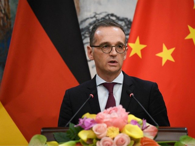 Germany's Foreign Minister Heiko Maas speaks at a press conference with China's Foreign Minister Wang Yi (not in picture) at the Diaoyutai State Guesthouse in Beijing on November 13, 2018. (Photo by WANG Zhao / AFP) (Photo credit should read WANG ZHAO/AFP via Getty Images)