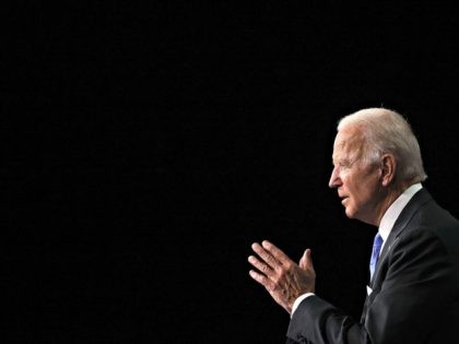 WILMINGTON, DELAWARE - AUGUST 20: Democratic presidential nominee Joe Biden speaks on the