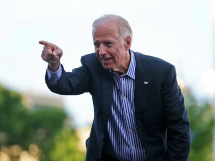VIce President Joe Biden points to supporters during a campaign event with President Barack Obama at the Univ. of Iowa, Friday, Sept. 7, 2012 in Iowa City, Iowa. (AP Photo/Pablo Martinez Monsivais)