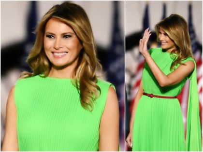 First Lady Melania Trump made a shocking color choice for …