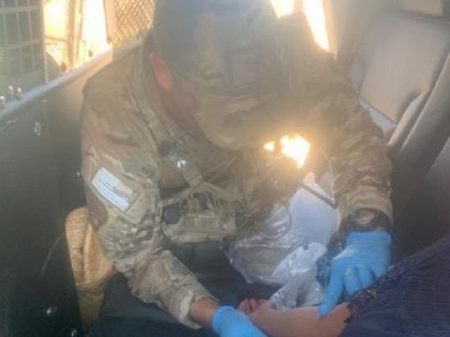 BORSTAR agent provided IV fluids to a dehydrated 14-year-old Mexican girl who became lost in the desert. (Photo: U.S. Border Patrol/El Centro Sector)