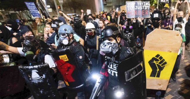Rioters Target Local Police in Portland; Wall Street Journal Says 'Mostly Peaceful'
