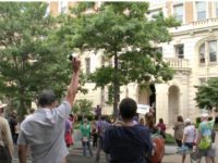 Protesters Gather at Home of Postmaster General After Dems Complain