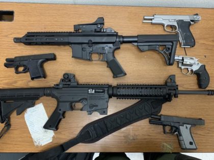 El Centro Sector Border Patrol Agents assigned to the Highway 86 Checkpoint seized drugs along with an assortment of weapons and ammunition from a vehicle on Thursday afternoon. (U.S. Border Patrol/El Centro Sector)