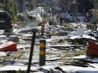 BEIRUT, LEBANON - AUGUST 05: Debris covers a street, devastated by an explosion a day earlier, on August 5, 2020 in Beirut, Lebanon. As of Wednesday morning, more than 100 people were confirmed dead, with thousands injured, when an explosion rocked the Lebanese capital. Officials said a waterfront warehouse storing …