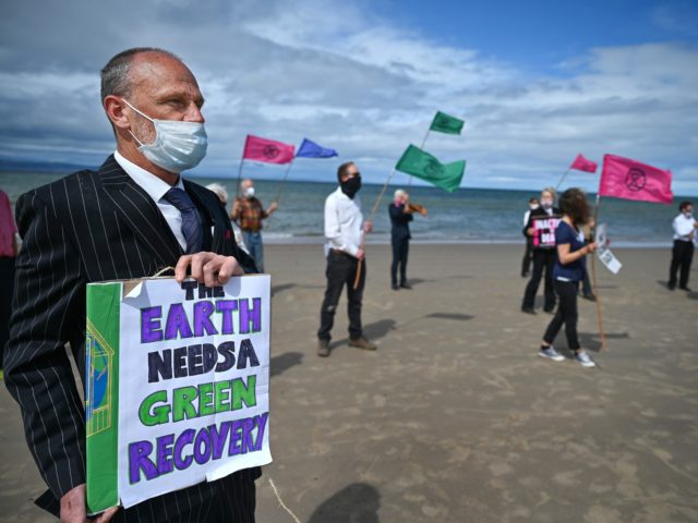 NAIRN, SCOTLAND - JULY 16: Members of Extinction Rebellion groups from Highland and Moray