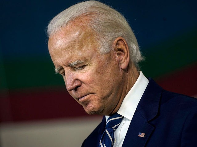 NEW CASTLE, DE - JULY 21: Democratic presidential candidate former Vice President Joe Biden speaks about economic recovery during a campaign event at Colonial Early Education Program at the Colwyck Center on July 21, 2020 in New Castle, Delaware. Biden took no questions from the press at the conclusion of …