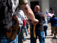 Gun owners and second amendment advocates gather at the Ohio State House to protest gun control legislation on September 14, 2019 in Columbus, Ohio. The group stood against red flag laws proposed by Ohio Governor Mike DeWine and national politicians in the wake of a wave of mass shootings throughout …