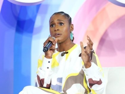 NEW YORK, NEW YORK - JUNE 23: Issa Rae speaks during "Be Your Own Powerhouse" conversation during POPSUGAR Play/Ground at Pier 94 on June 23, 2019 in New York City. (Photo by Monica Schipper/Getty Images for POPSUGAR and Reed Exhibitions )