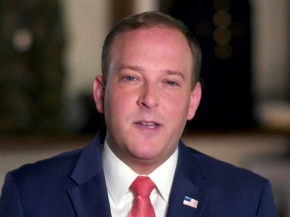 CHARLOTTE, NC - AUGUST 26: (EDITORIAL USE ONLY) In this screenshot from the RNC’s livestream of the 2020 Republican National Convention, U.S. Rep. Lee Zeldin (R-NY) addresses the virtual convention on August 26, 2020. The convention is being held virtually due to the coronavirus pandemic but will include speeches from …