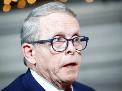 Ohio Gov. Mike DeWine speaks about his plans for the coming year during an interview at th