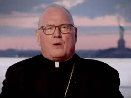 CHARLOTTE, NC - AUGUST 24: (EDITORIAL USE ONLY) In this screenshot from the RNC’s livestream of the 2020 Republican National Convention, Archbishop Of New York Timothy Cardinal Dolan addresses the virtual convention on August 24, 2020. The convention is being held virtually due to the coronavirus pandemic but will include …