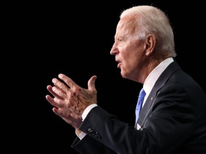 WILMINGTON, DELAWARE - AUGUST 20: Democratic presidential nominee Joe Biden delivers his a