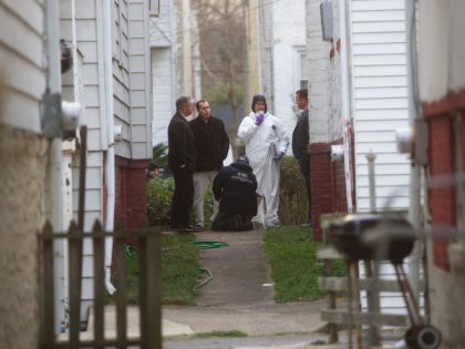 YEADON, PA - JANUARY 8: An FBI evidence response team is seen outside the home of police o