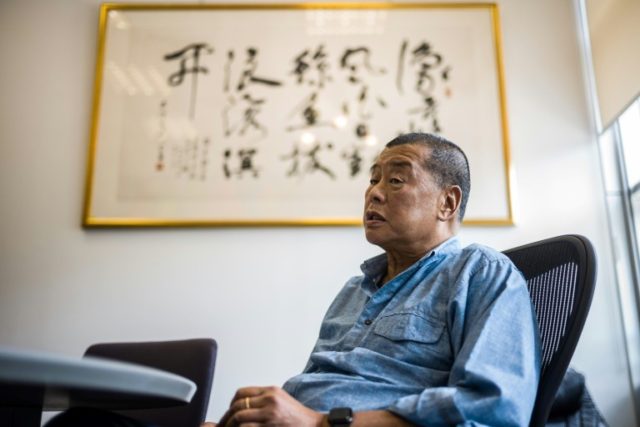 Hong Kong media tycoon Jimmy Lai is one of Beijing's fiercest critics (AFP Anthony WA