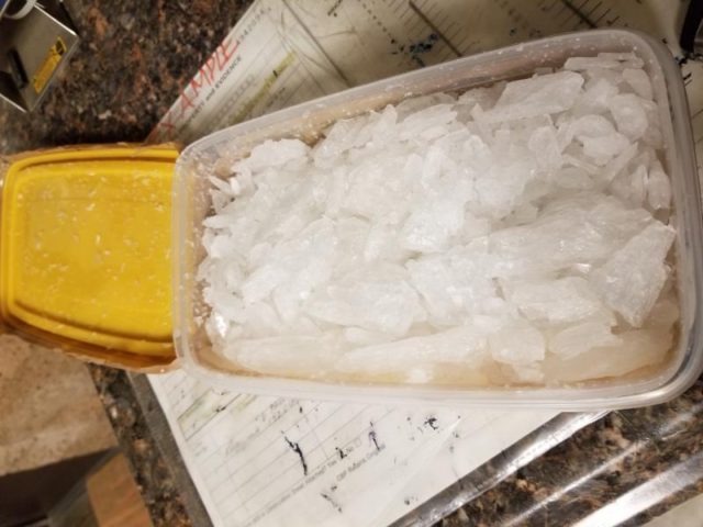Border Patrol agents find 600 pounds of methamphetamine in a utility truck at an Arizona i