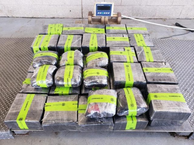 Packages containing 326 pounds of methamphetamine seized by CBP officers at Pharr-Reynosa