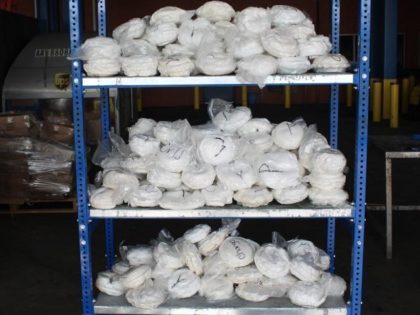 CBP officers at the World Trade Bridge in Laredo, Texas, seize nearly 450 pounds of methamphetamine. (Photo: U.S. Customs and Border Protection)