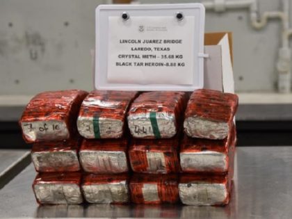 Packages containing 78.66 pounds of methamphetamine and 19.57 pounds of heroin seized by CBP officers at Juarez-Lincoln Bridge. (Photo: U.S. Customs and Border Protection)