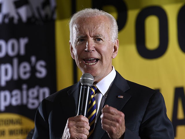 FILE - In this June 17, 2019, file photo, Democratic presidential candidate, former Vice President Joe Biden, speaks in Washington. A new poll from The Associated Press-NORC Center for Public Affairs finds majorities of Democratic voters saying gender, race and age make no difference in their enthusiasm about a candidate. …