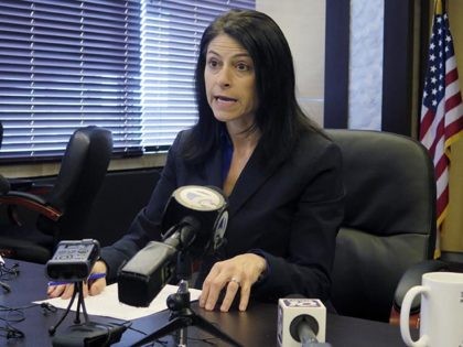 FILE - In this March 5, 2020, file photo, Michigan Attorney General Dana Nessel addresses the media during a news conference in Lansing, Mich. A federal judge in California has blocked a rule that Michigan, seven other states and four big-city school districts said would unlawfully allow too much pandemic …