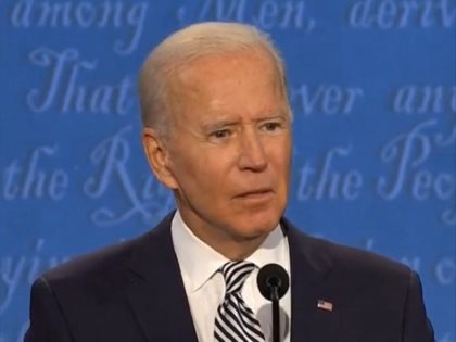Joe Biden during 9/29/2020 presidential debate