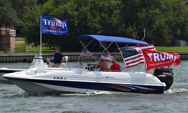 Lake Livingston Trump Boat Parade. (Photo: Lana Shadwick/Breitbart Texas)