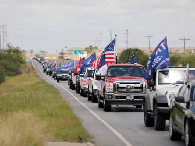 Greetings from Laredo Today’s Trump Train. Over 7000 people and 4000 vehicles! #laredotr