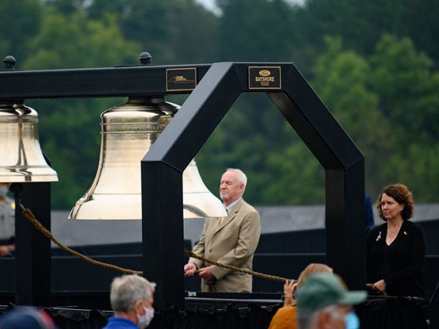 SHANKSVILLE, PA - SEPTEMBER 11:The ringing of bells as names are called during a ceremony