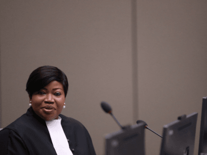 International Criminal Court's prosecutor Fatou Bensouda attends the trial of Malian Al Ha