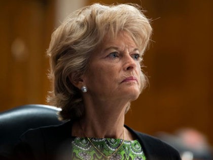 WASHINGTON, DC - JUNE 23: Sen. Lisa Murkowski (R-AK) looks on during the US Senate Health, Education, Labor, and Pensions Committee hearing to examine COVID-19, 'focusing on lessons learned to prepare for the next pandemic', on Capitol Hill on June 23, 2020 in Washington DC. (Photo by Michael Reynolds-Pool/Getty Images)