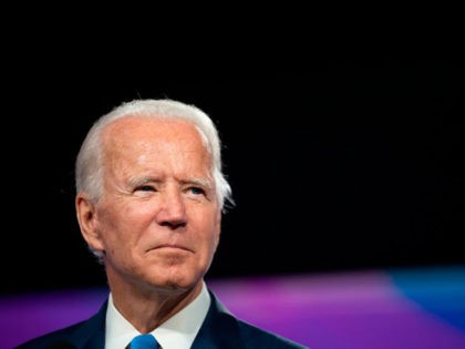 Democratic presidential candidate Joe Biden speaks after a virtual meeting on safe school reopening, in Wilmington, Delaware, on September 2, 2020. (Photo by JIM WATSON / AFP) (Photo by JIM WATSON/AFP via Getty Images)