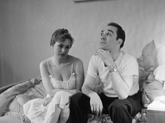 circa 1955: A married couple contemplating divorce. (Photo by Orlando /Three Lions/Getty I